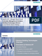 Siemens - Innovation Management at Siemens Building Technologies - 2011