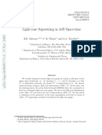 Light-Cone Superstring in Ads Space-Time: R.R. Metsaev, C. B. Thorn and A.A. Tseytlin