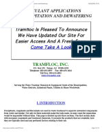 TRAMFLOC, INC. - Flocculant Applications For Precipitation and Dewatering PDF