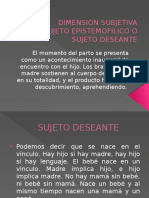 Dimension Subjetiva