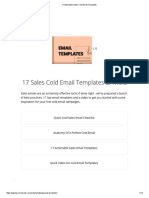 17 Actionable Sales Cold Email Templates