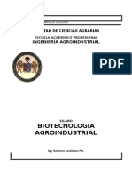 Biotecnologia Agroindustrial