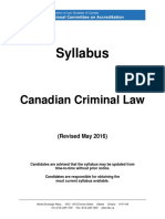 2016 NCA Canadian Criminal Law Syllabus 