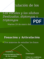 Fonación y Articulación