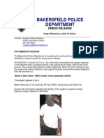 Bakersfield Police Department: Press Release