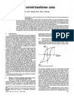 Remanent Flux in Current-Transformer Cores: Synopsis