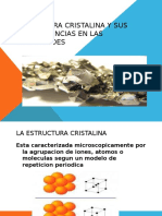 Estructura Cristalina y Sus Consecuencias en Las Propiedades