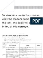 Error Codes