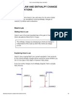 Hess's Law and Enthalpy Change Calculations