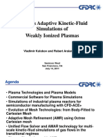 Towards Adaptive Kinetic-Fluid Simulations of Weakly Ionized Plasmas