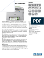 Epson WorkForce Pro WF-5690DWF All-in-One Business Inkjet Printer Datasheet