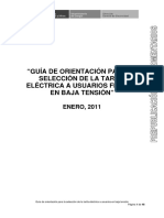 Guia para Seleccion de TARIFAS ELECTRICAS EN BT PDF