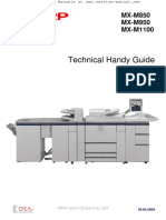 SHARP MX-M850 Series Tech Handy Guide