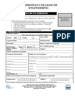 Appilication Form