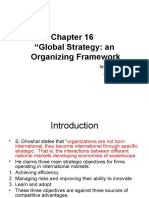 Chapter 16 "Global Strategy: An Organizing Framework