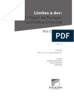 CHRISTIE (ARTIGO) - Limites A Dor. O Papel Da Política Criminal