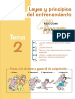 Leyes y Principios Del Entrenamiento Deportivo