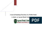 General Banking Function of Agrani Bank Limited