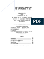 House Hearing, 111TH Congress - Interior, Environment, and Related Agencies Appropriations For 2011