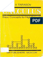 L.V. Tarasov-Calculus - Basic Concepts For High School - MIR Publishers PDF