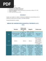 Medios de Comunicación Durante El Porfiriato