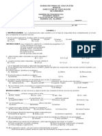 Examen de Diagnostico Segundo Grado