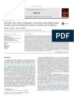 Chocolate Cake. Guilt or Celebration? Associations With Healthy Eating Attitudes, Perceived Behavioural Control, Intentions and Weight-Loss