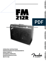 Manual Cubo Fender FM 212 PDF