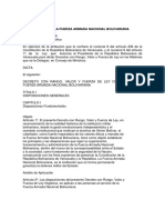 Ley Orgánica de La Fuerza Armada Nacional Bolivariana. (2014) PDF