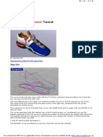 Rhino3d Shoe Tutorial.