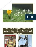 Safety Equipments Used by Line Staff and Wapda