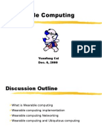 Wearable Computing: Yuanfang Cai Dec. 6, 2000