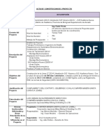 Acta de Constitución Del Proyecto