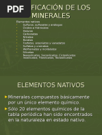 Clasificacion de Los Minerales