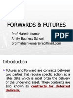 Forward and Futures