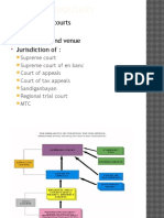 Judiciary: Hierarchy of Courts Jurisdiction Jurisdiction and Venue Jurisdiction of