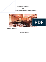 Feasibility Report On Restaurant