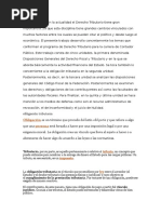 INTRODUCCIÓN en La Actualidad El Derecho Tributario Tiene Gran Importancia