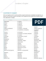 Countries and Nationalities in English - Lingolia English