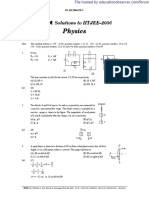 JEE 2006 Physics Solved Question Paper