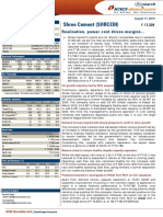 Shree Cement (SHRCEM) : Realisation, Power Cost Drives Margins