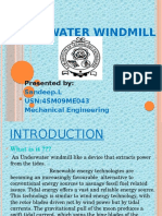 Under Water Windmill: A Seminar On