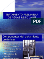 8º Clase - Tratamiento Preliminar en Plantas de Tratamiento de Aguas