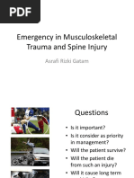 Emergency in Musculoskeletal Trauma and Spinal Injuries - Dr. Asrafi Rizki Gatam SpOT