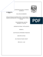 Análisis Técnico-Económico para La Sustitución y Mantenimiento de Equipo de Perforación y Rezagado, Unidad Minera Charcas, San Luis Potosí