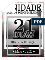 21 Dias de Jejum Pela Unidade