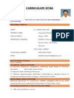 Curriculum Vitae: Personal Profile