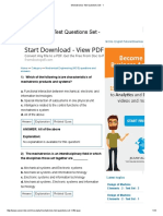 Mechatronics Test Questions Set - 1