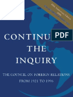 CFR - Continuing The Inquiry