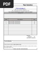 Vat Invoice Format